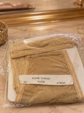 NIP Cosabella Soire Thong Nude M-L Mesh Made in Italy